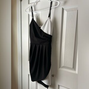 Ruby & Lace Black and White Mini Dress